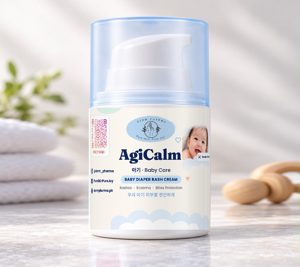 AgiCalm Premium Korean Baby Diaper Rash Cream – 50ml | 20% Zinc Oxide + Ceramides
