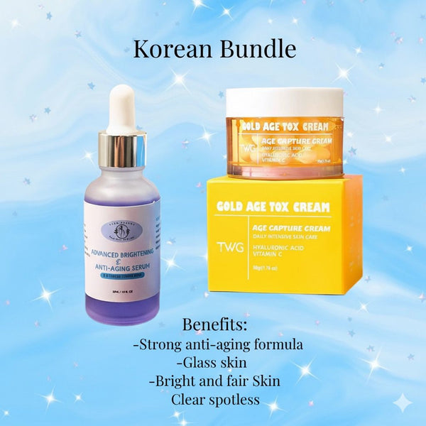 6 in 1 Brightening Serum & Gold Age tox